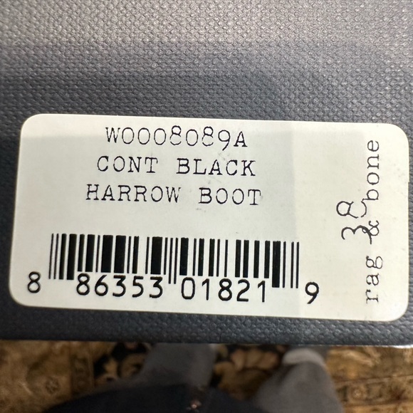 Rag & Bone Harrow Ankle Boots, Black Size 38 - Picture 7 of 8
